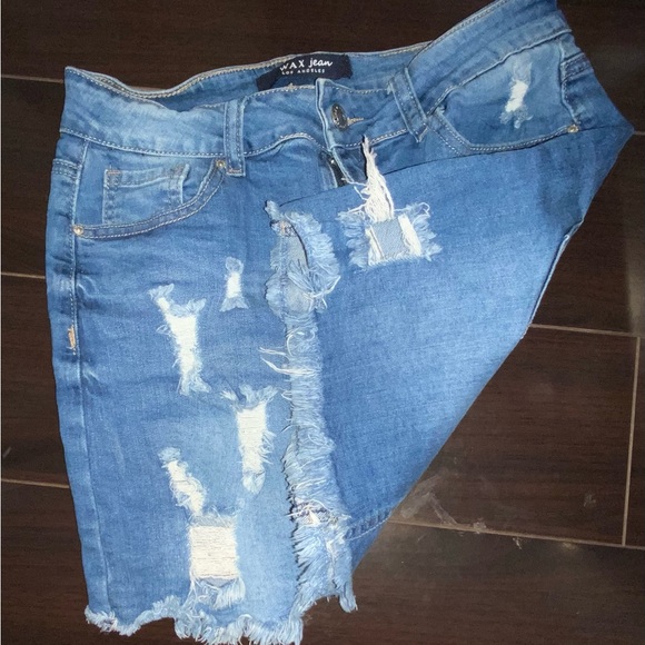 Wax Jean Skirt - Picture 3 of 4